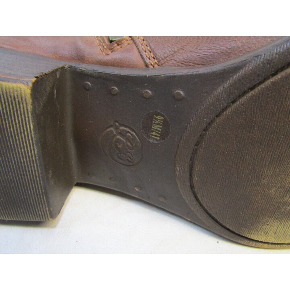 Lucky Brand Womens Sz 9.5 M Brown Leather Double Zip Ankle Fashion Boots Bootie - Picture 10 of 10